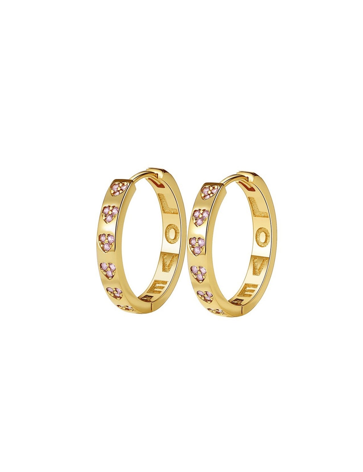 The Love Letter Blossom 14ct Gold Vermeil Hoop Earrings - Molten Store