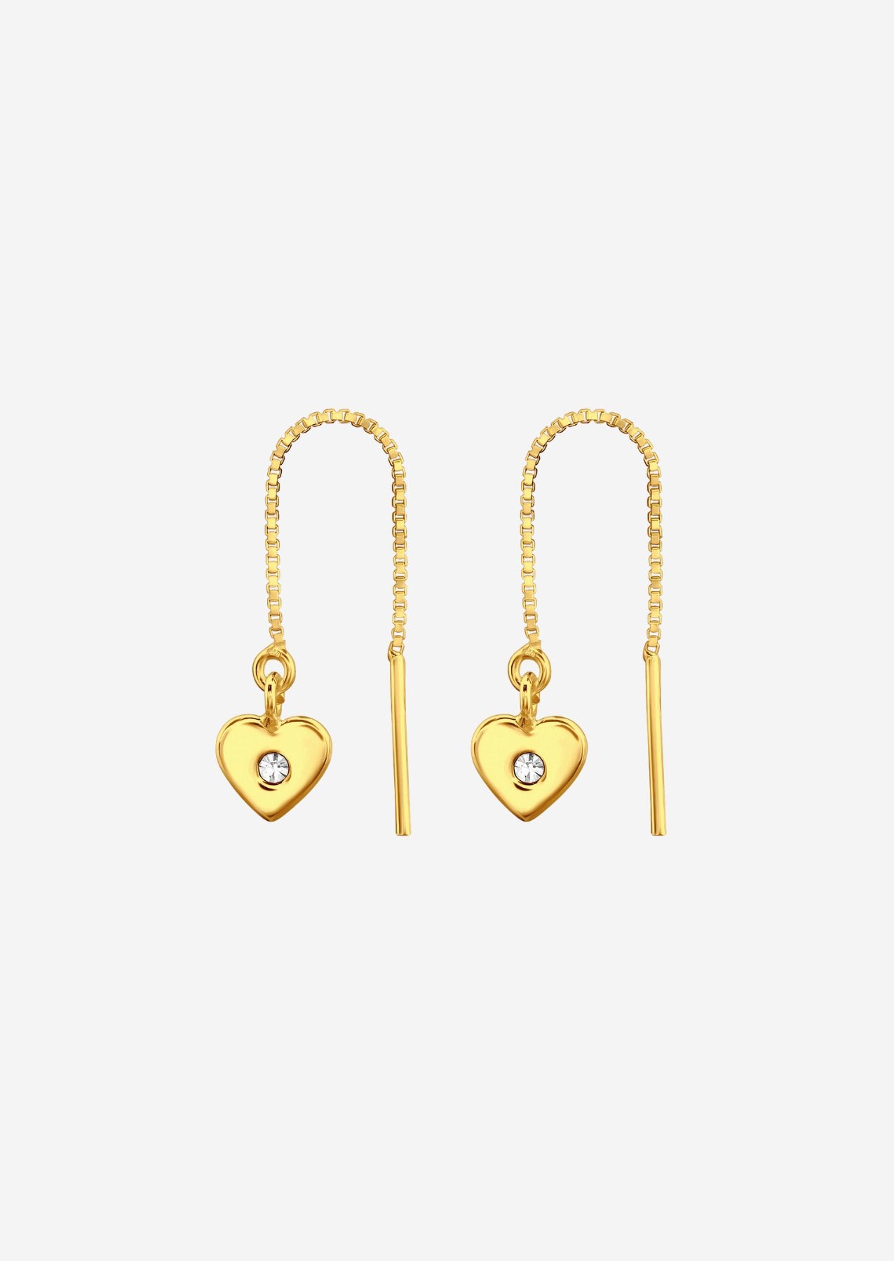 The Lovers 14ct Gold Vermeil Threader Earrings - Molten Store