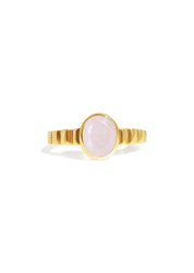 The Luce Moonstone 18ct Gold Vermeil Ring - Molten Store