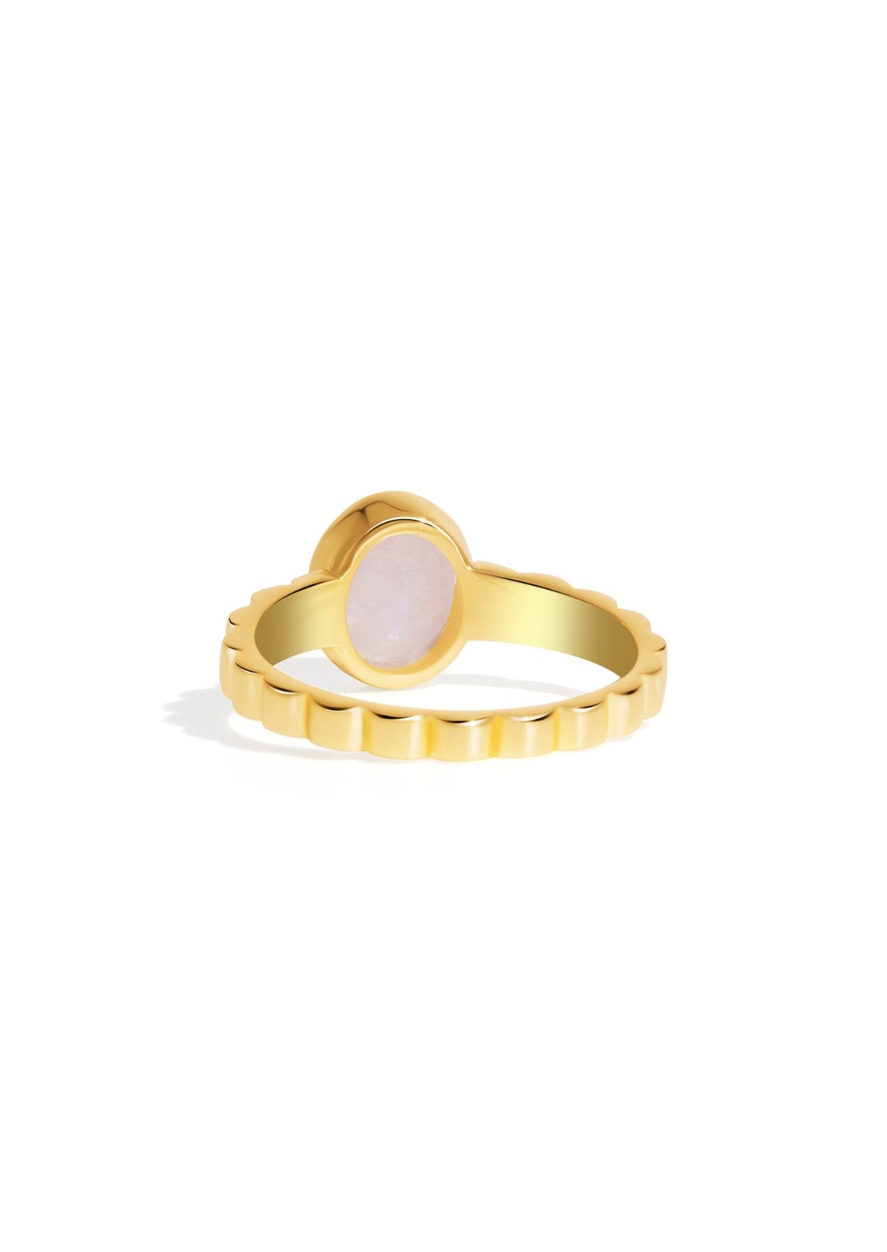 The Luce Moonstone 18ct Gold Vermeil Ring - Molten Store