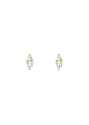 The Lucent Marquise Gold Vermeil Stud Earrings - Molten Store