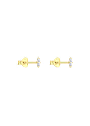 The Lucent Marquise Gold Vermeil Stud Earrings - Molten Store