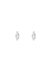 The Lucent Marquise Silver Stud Earrings - Molten Store