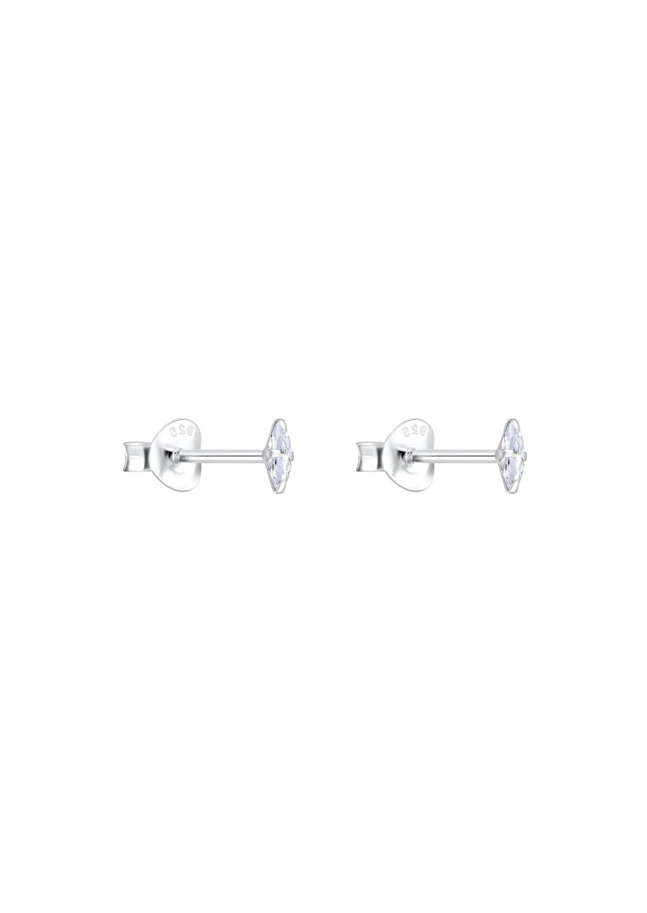 The Lucent Marquise Silver Stud Earrings - Molten Store