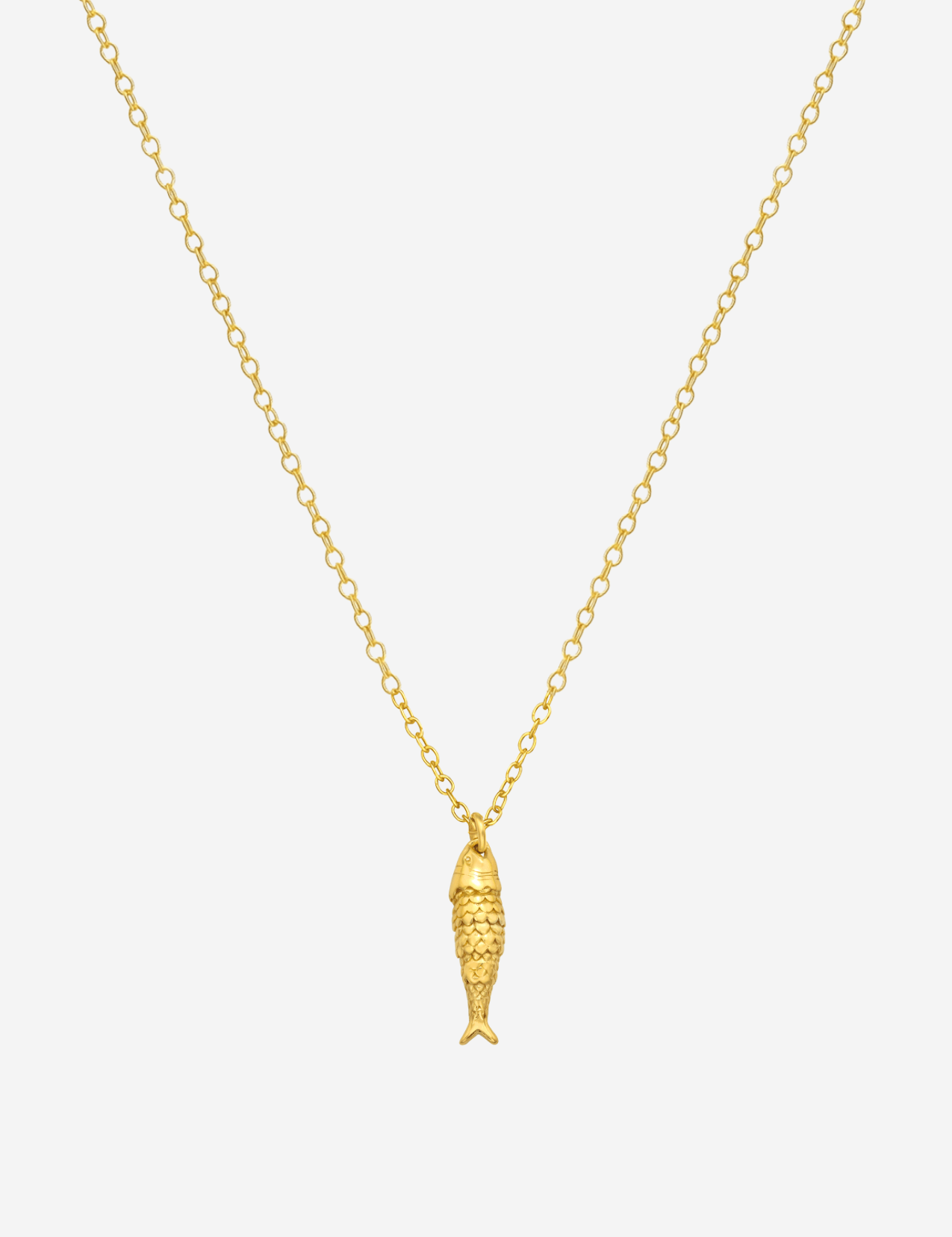 The Lucky Fish 14ct Gold Vermeil Pendant Necklace - Molten Store