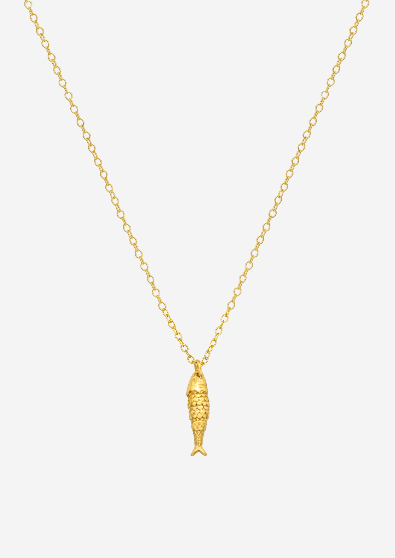 The Lucky Fish 14ct Gold Vermeil Pendant Necklace - Molten Store