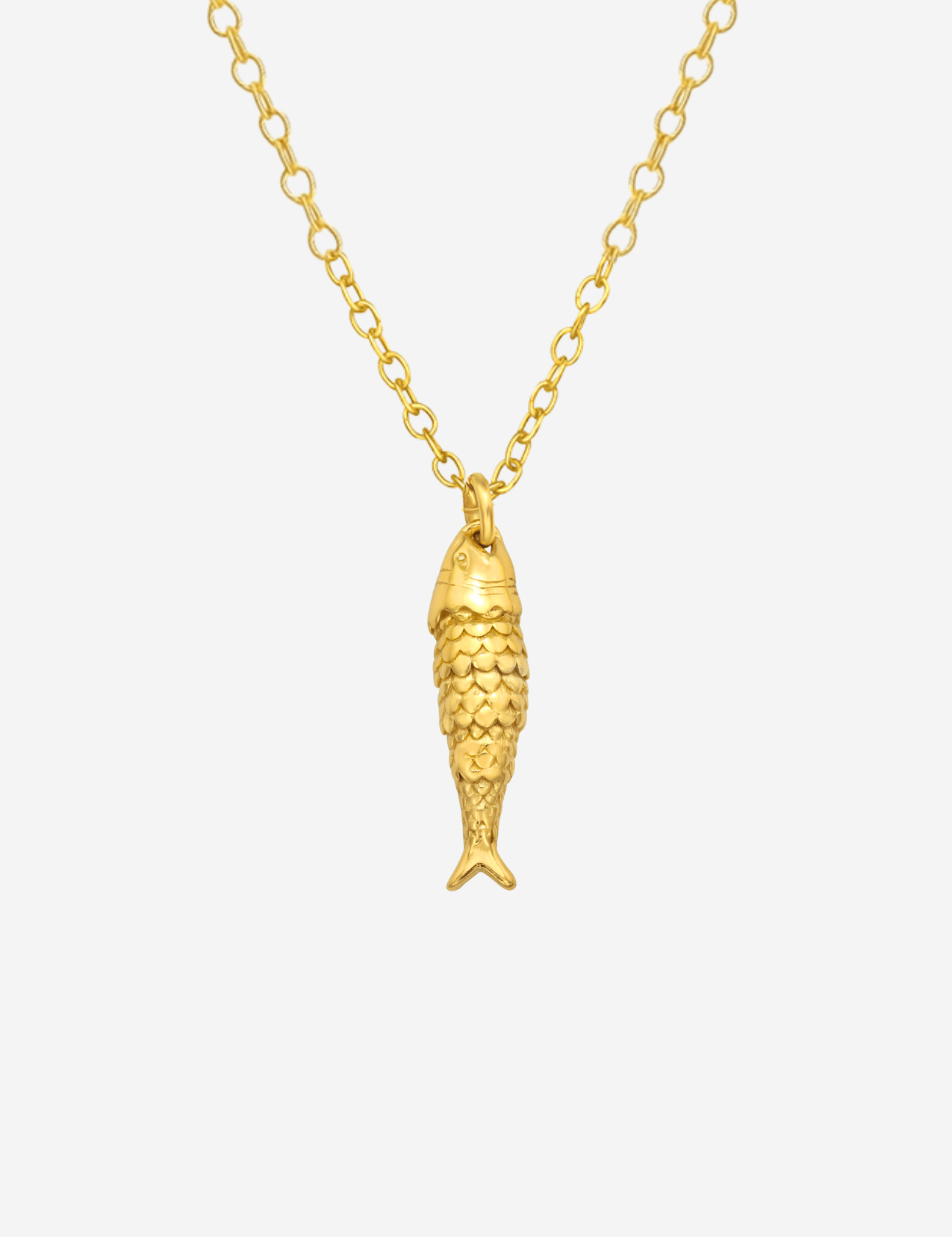 The Lucky Fish 14ct Gold Vermeil Pendant Necklace - Molten Store