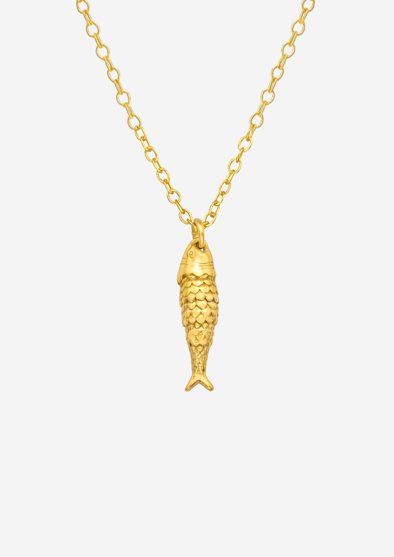 The Lucky Fish 14ct Gold Vermeil Pendant Necklace - Molten Store