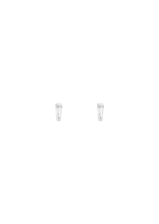 The Lumiere Tapered Baguette Silver Stud Earrings - Molten Store