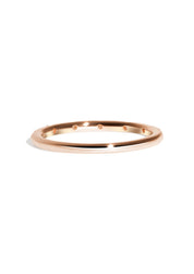 The Lumina Diamond Rose Gold Band - Molten Store