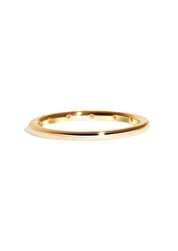 The Lumina Diamond Yellow Gold Band - Molten Store