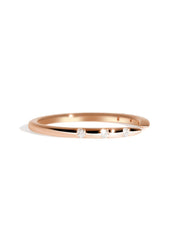 The Lumina Open Diamond Rose Gold Band - Molten Store