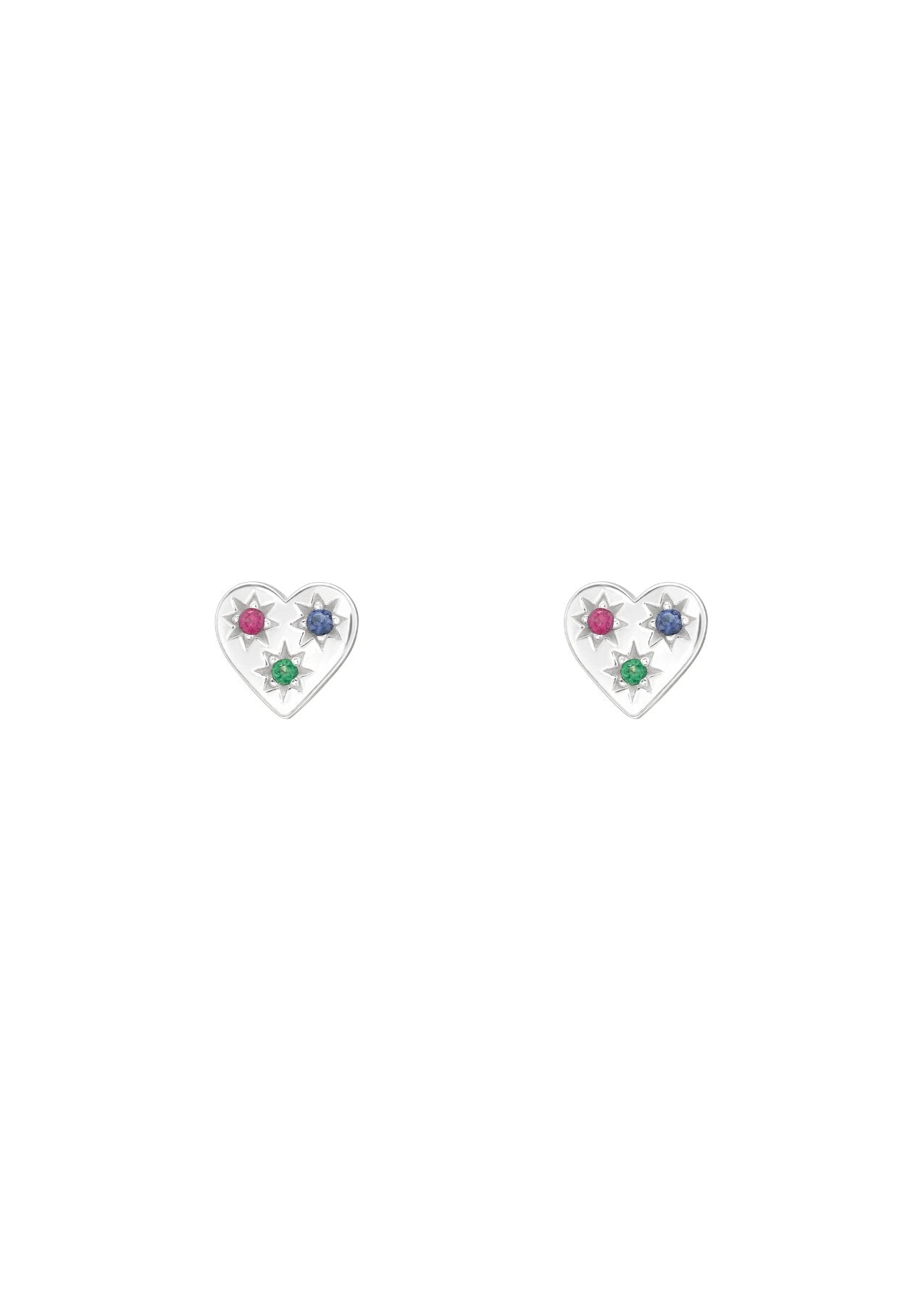 The Luminous Heart Stud Earrings - Molten Store