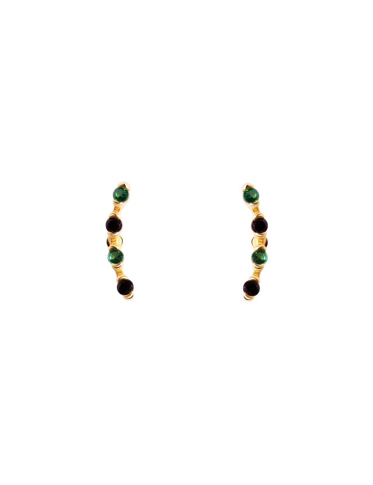 The Lush Gold Vermeil Climber Stud Earrings - Molten Store