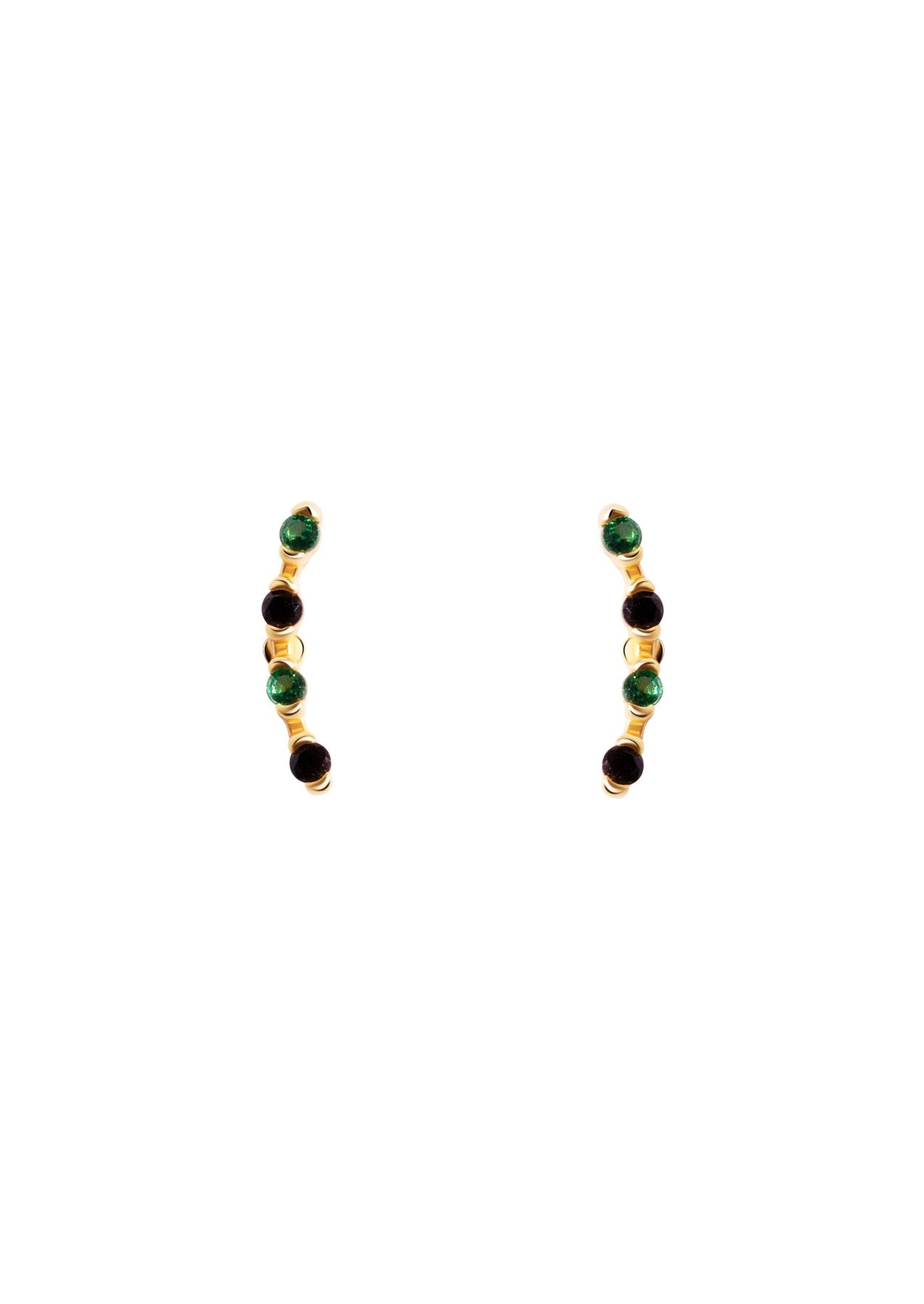 The Lush Gold Vermeil Climber Stud Earrings - Molten Store