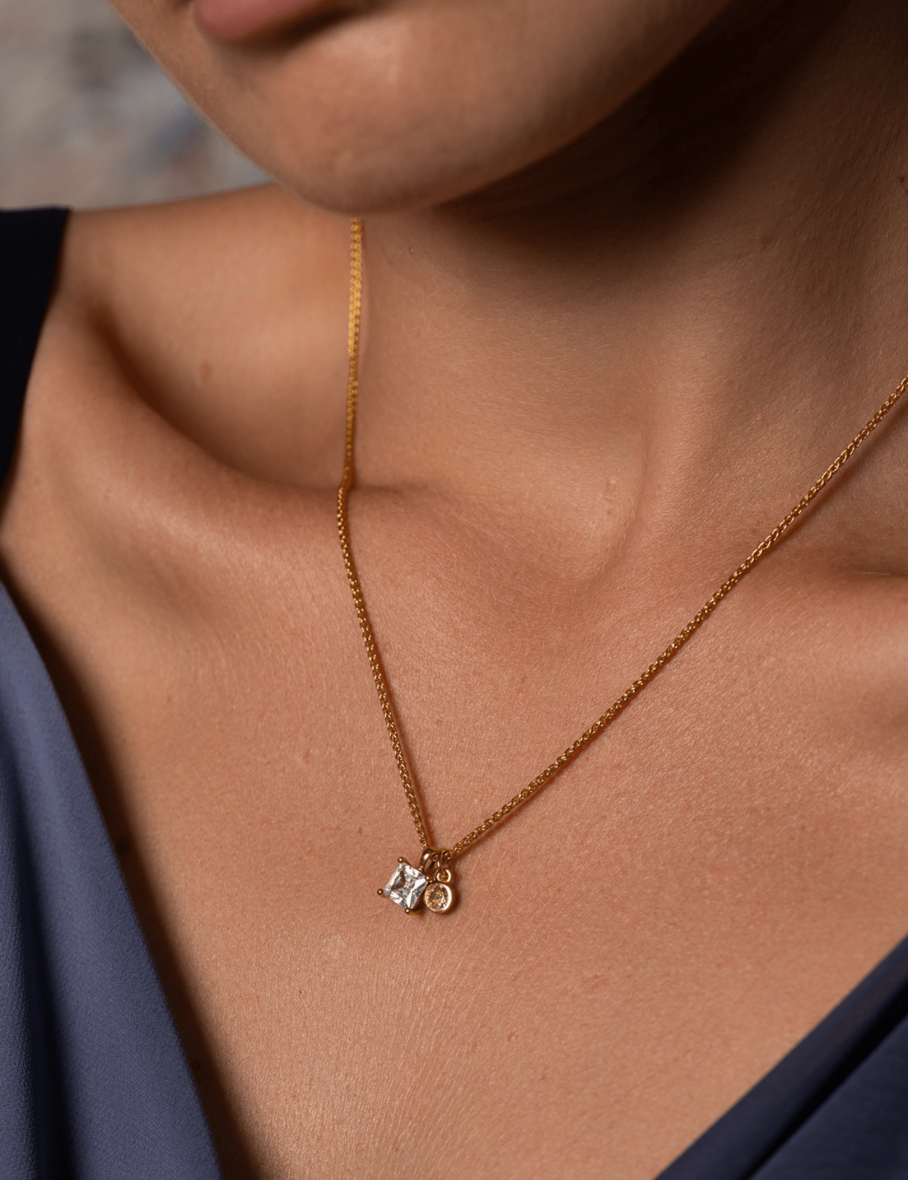 The Lux 14ct Gold Vermeil Pendant - Molten Store