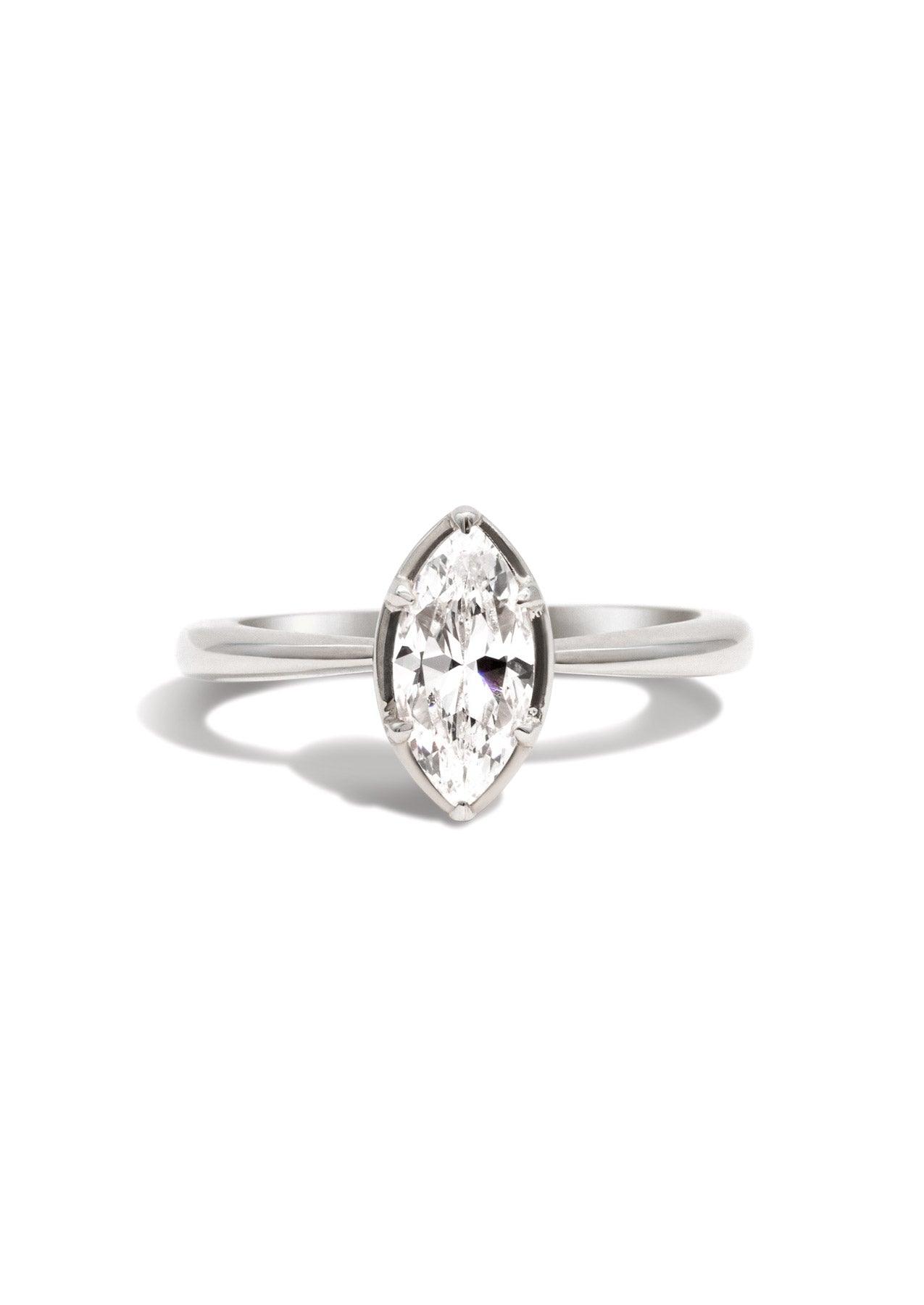 The Mabel White Gold Ring Setting - Molten Store