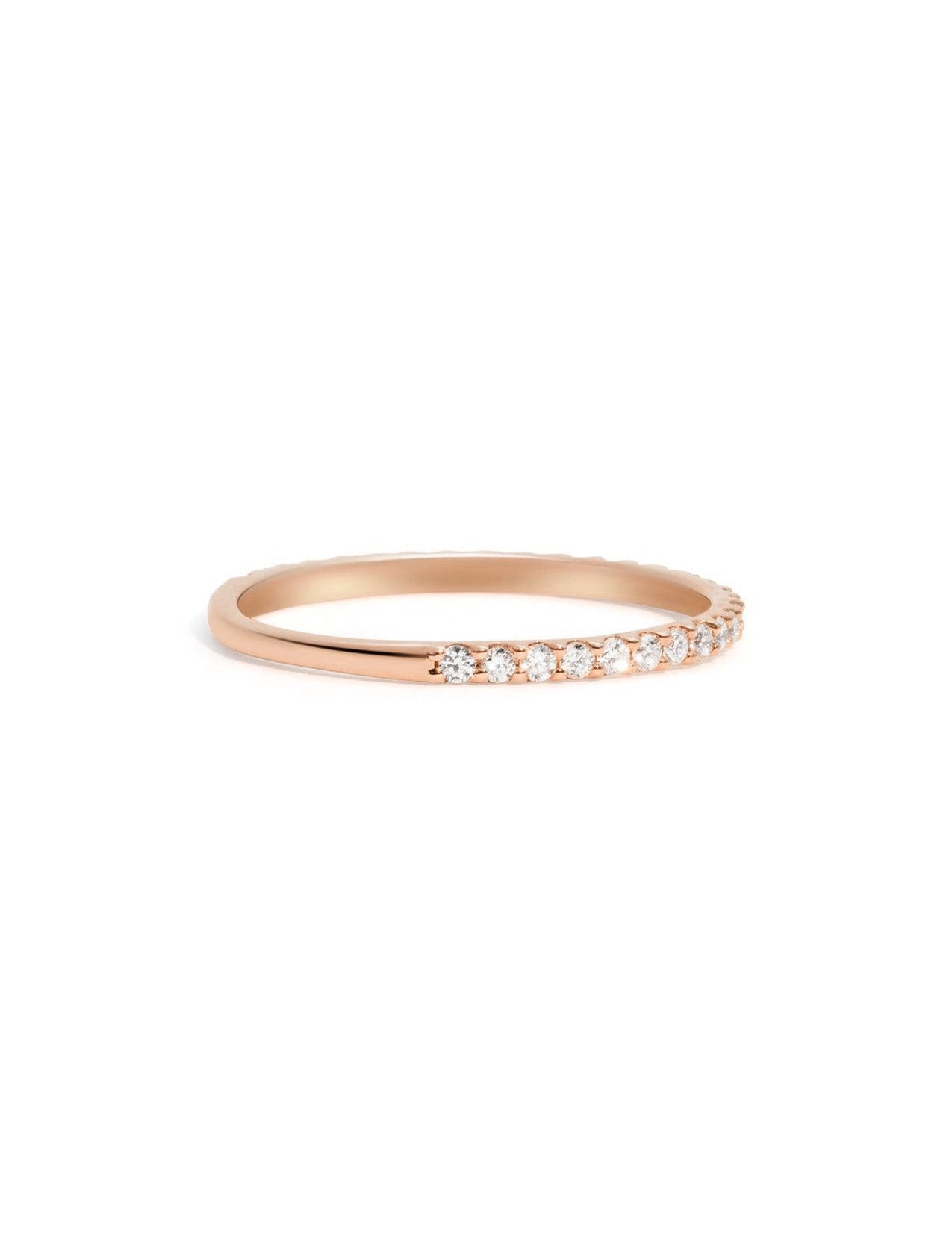 The Mae Diamond Rose Gold Band - Molten Store