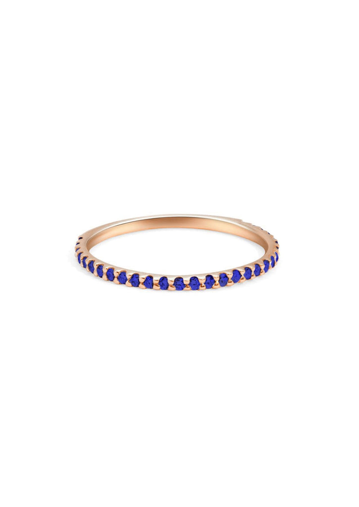 The Mae Sapphire Rose Gold Band - Molten Store