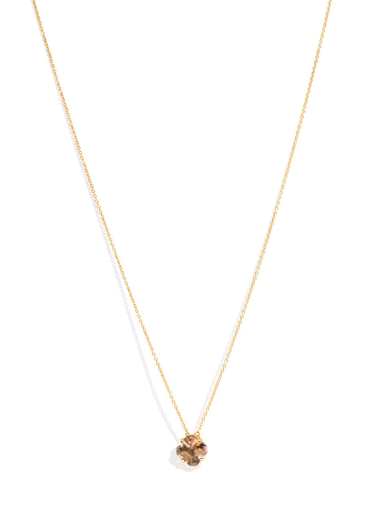 The Margot Necklace with 4.05ct Honey Tourmaline - Molten Store