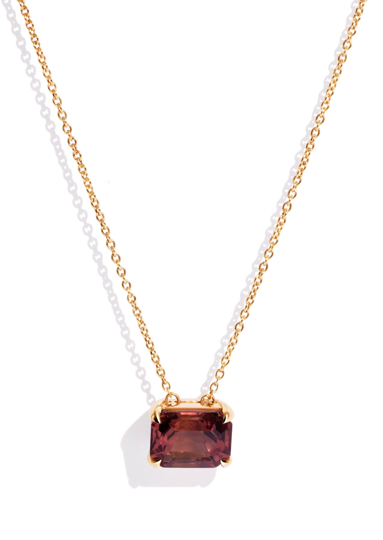 The Margot Necklace with 4.61ct Orange Tourmaline - Molten Store