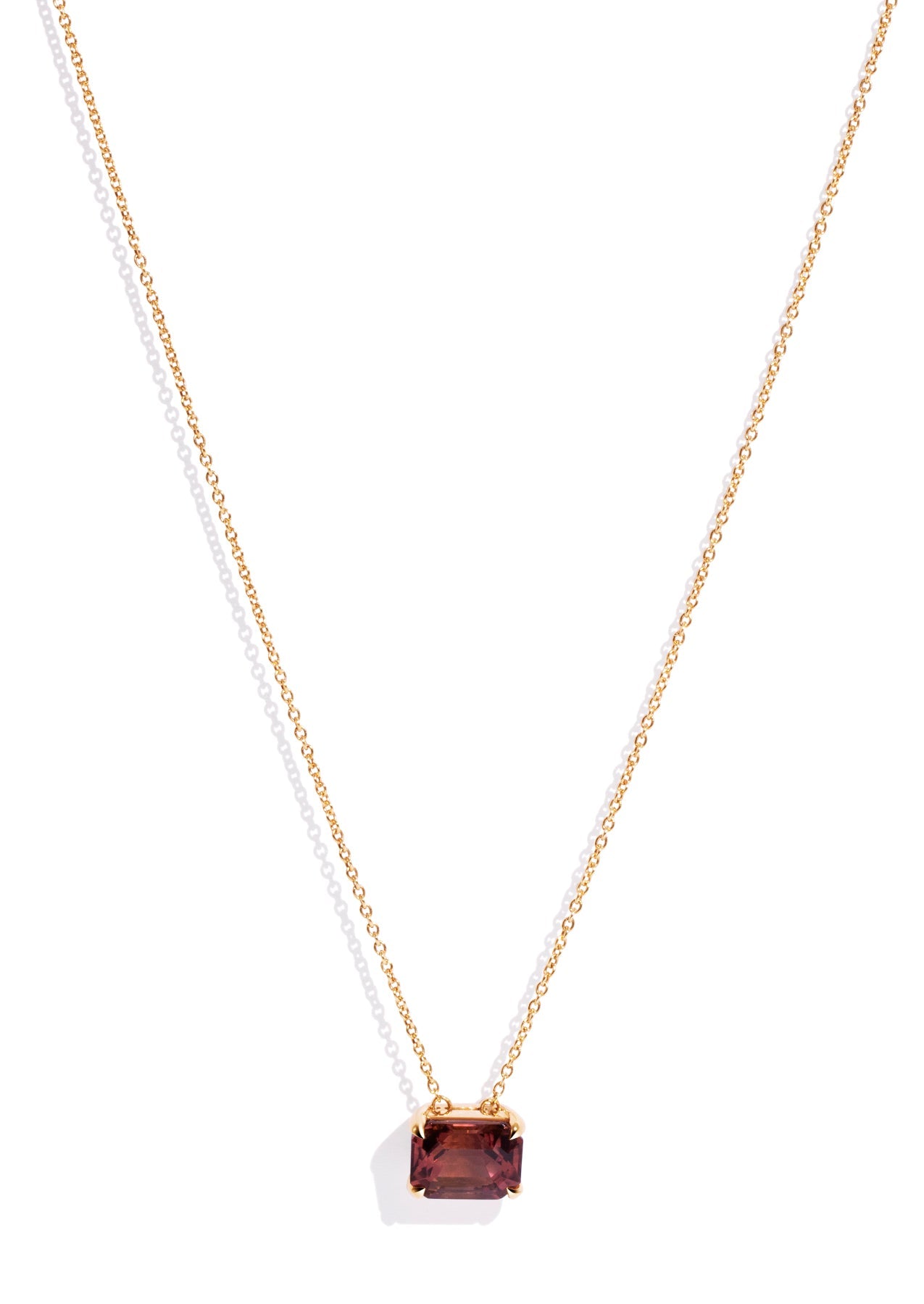 The Margot Necklace with 4.61ct Orange Tourmaline - Molten Store