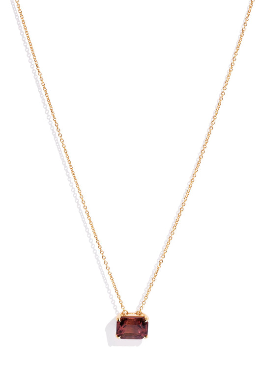 The Margot Necklace with 4.61ct Orange Tourmaline - Molten Store