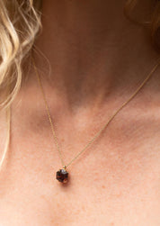 The Margot Necklace with 6.93ct Orange Tourmaline - Molten Store