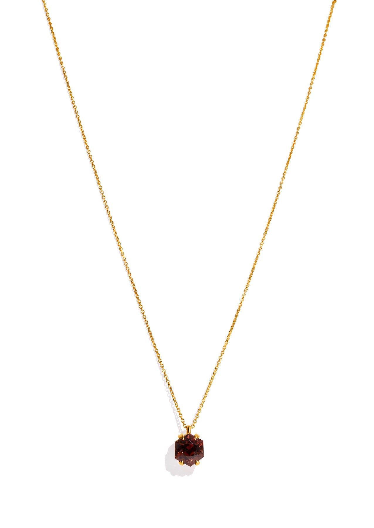 The Margot Necklace with 6.93ct Orange Tourmaline - Molten Store