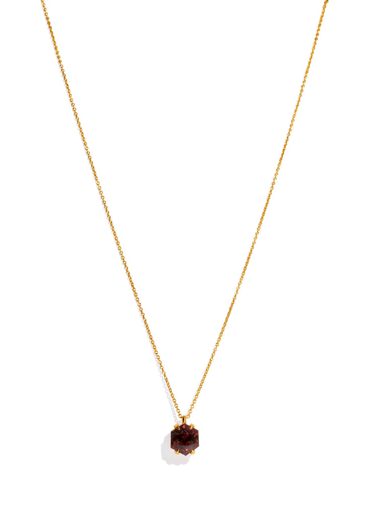 The Margot Necklace with 6.93ct Orange Tourmaline - Molten Store