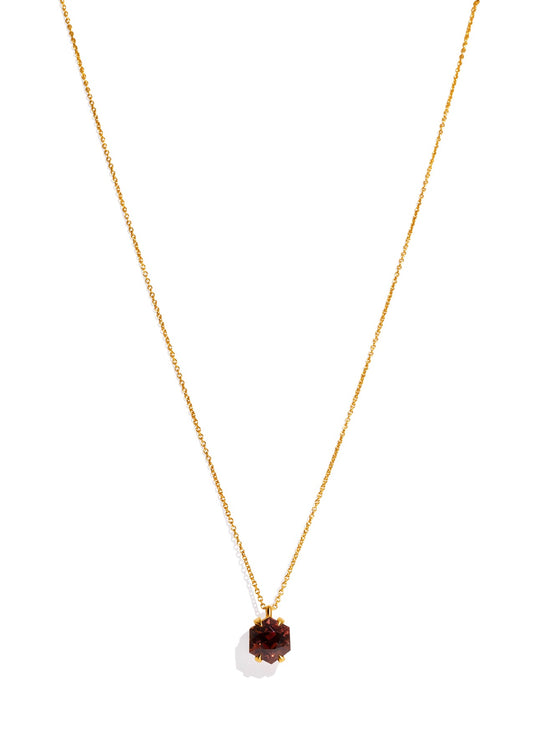 The Margot Necklace with 6.93ct Orange Tourmaline - Molten Store