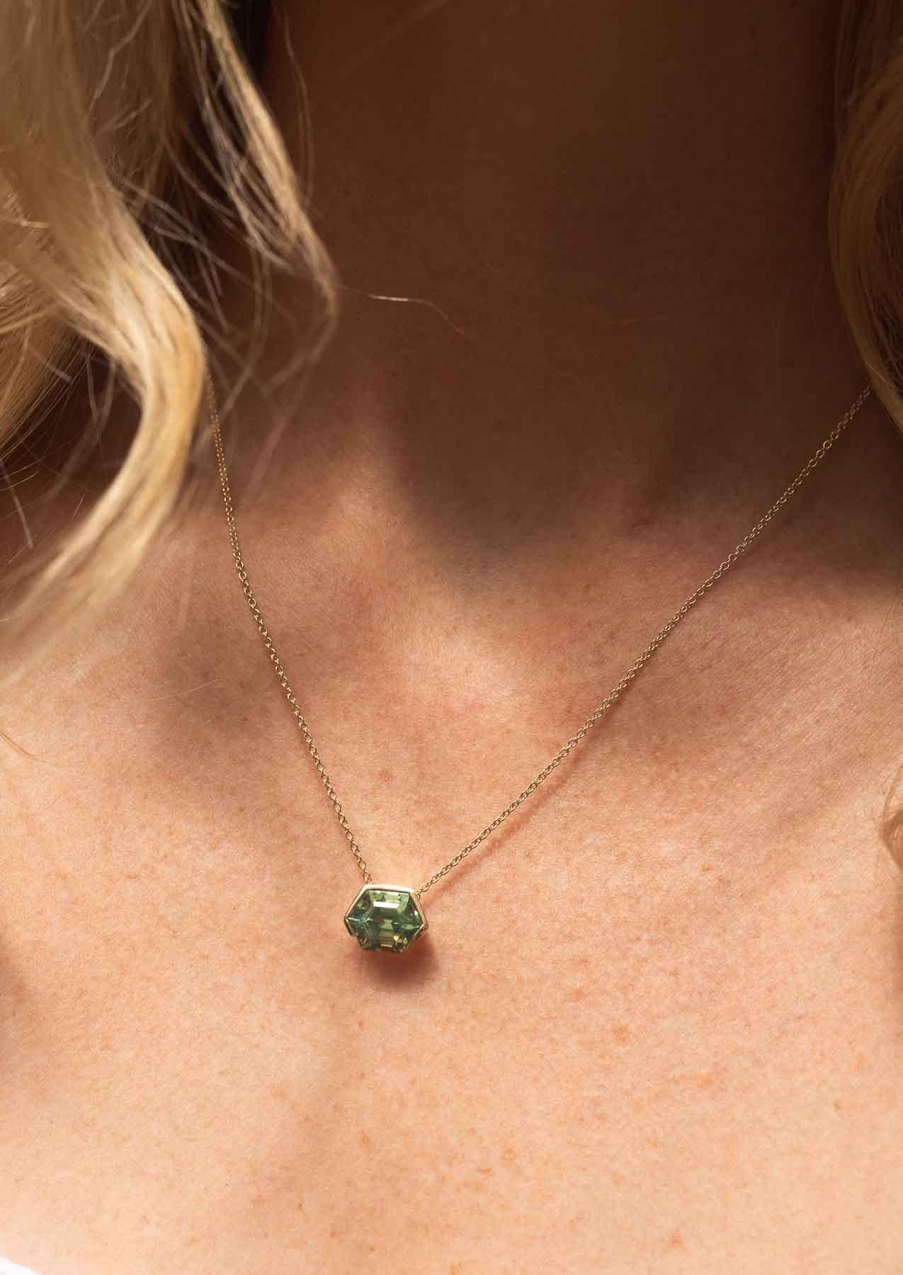 The Marie Necklace with 4.12ct Tourmaline - Molten Store