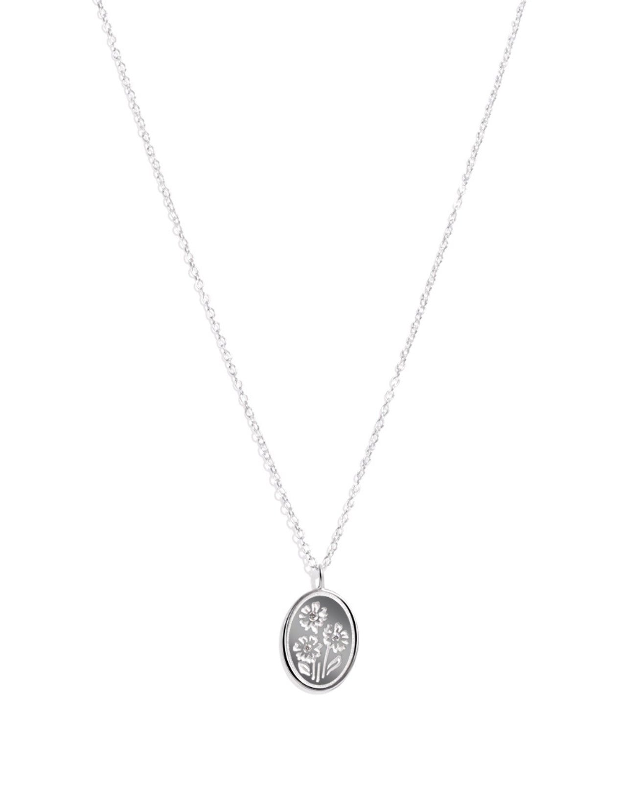 The Marigold Silver Pendant Necklace - Molten Store