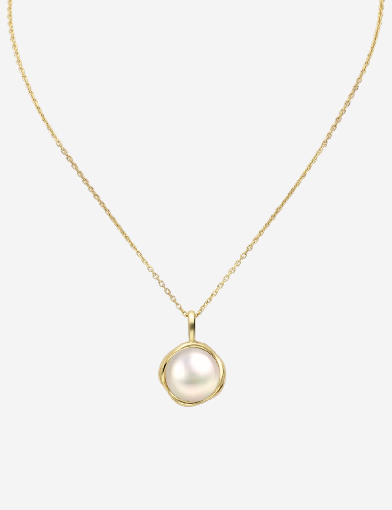 The Marina Pearl 14ct Gold Vermeil Necklace - Molten Store