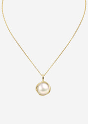 The Marina Pearl 14ct Gold Vermeil Necklace - Molten Store