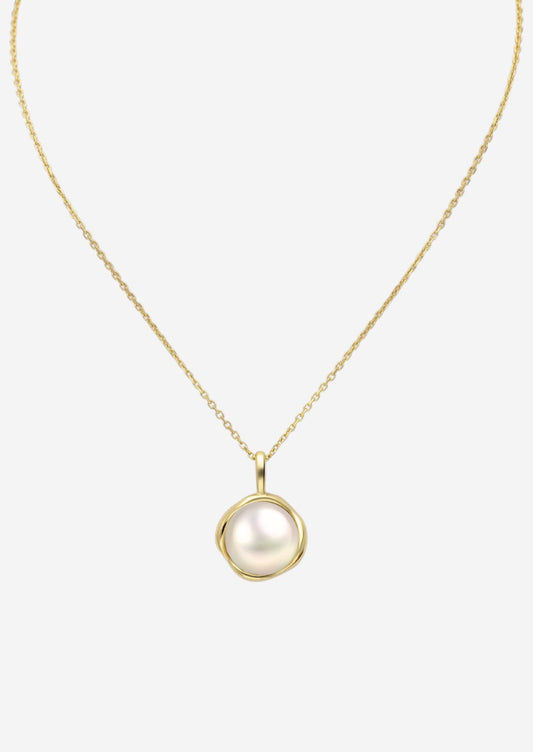 The Marina Pearl 14ct Gold Vermeil Necklace - Molten Store