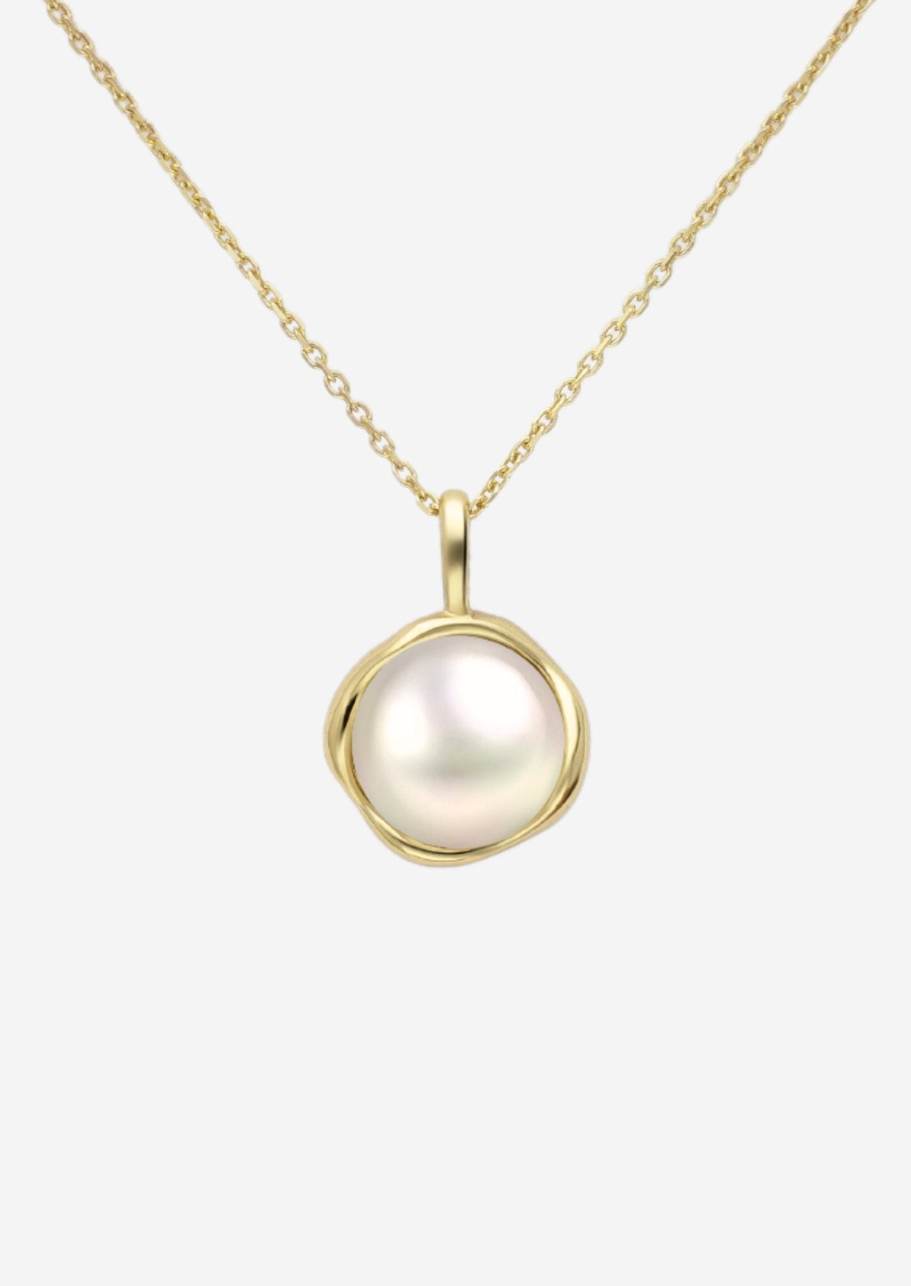 The Marina Pearl 14ct Gold Vermeil Necklace - Molten Store