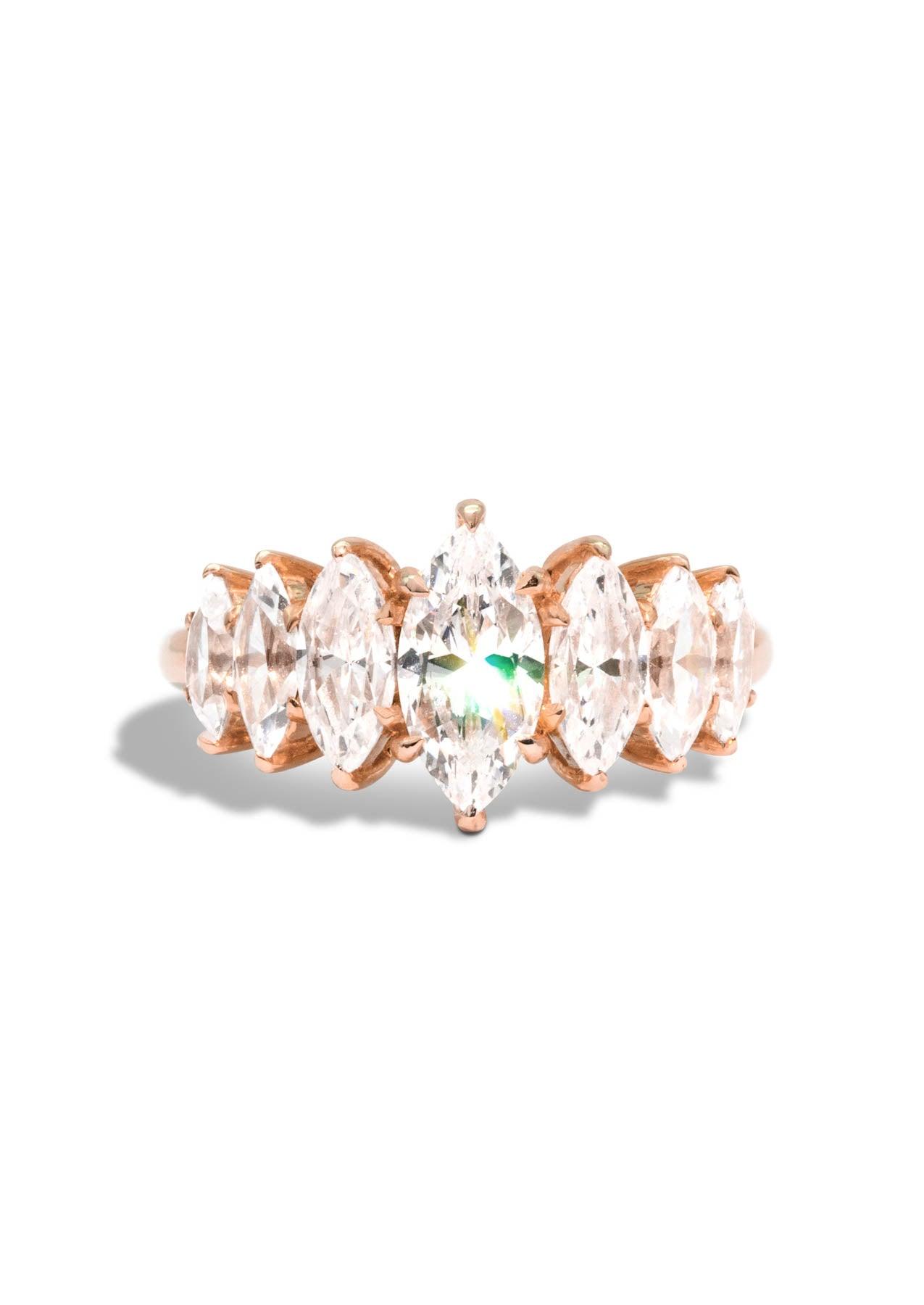 The Marquise Banks Rose Gold Ring Setting - Molten Store