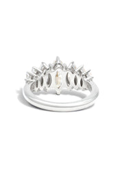 The Marquise Banks White Gold Ring Setting - Molten Store