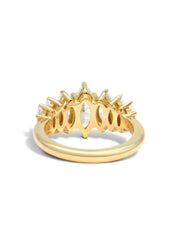 The Marquise Banks Yellow Gold Ring Setting - Molten Store