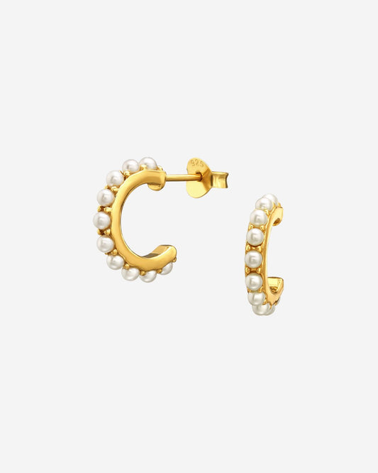 The Meadow 14ct Gold Vermeil Hoop Earrings - Molten Store