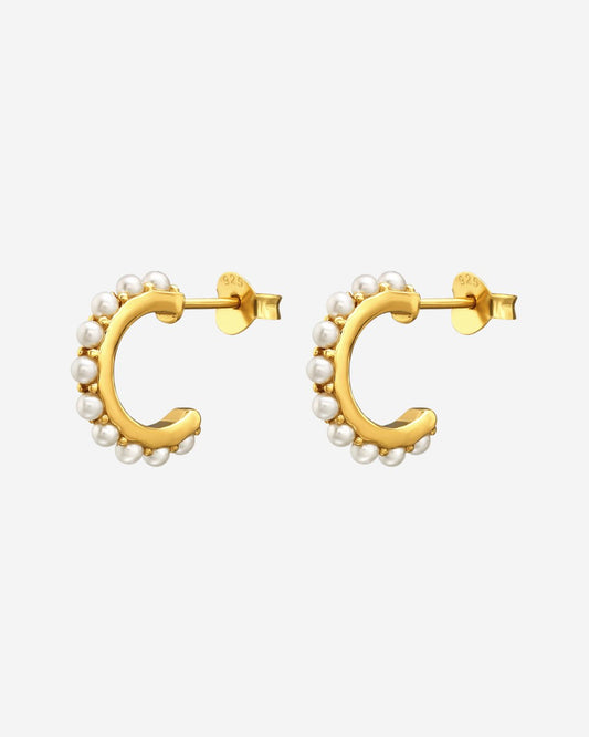 The Meadow 14ct Gold Vermeil Hoop Earrings - Molten Store