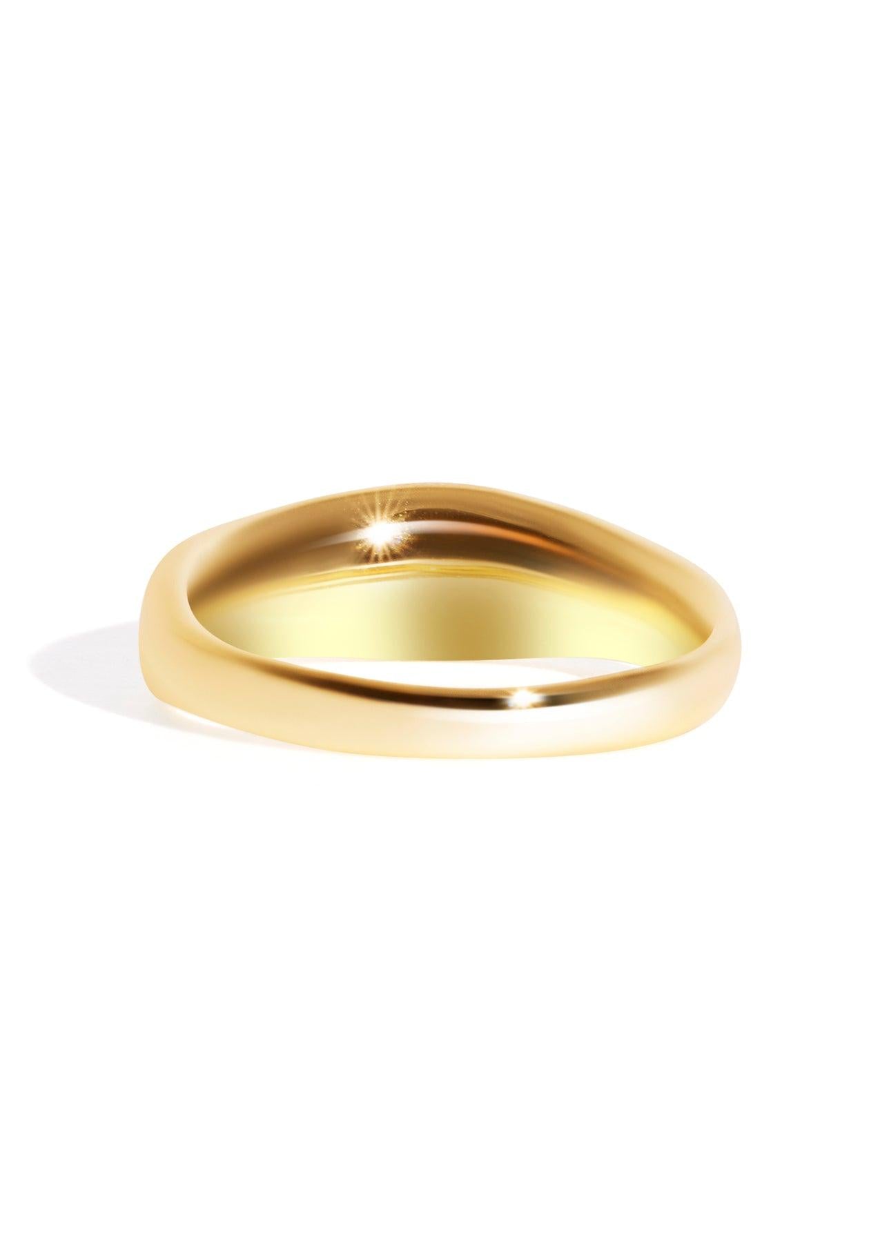 The Mellow 14ct Gold Vermeil Signet Ring - Molten Store