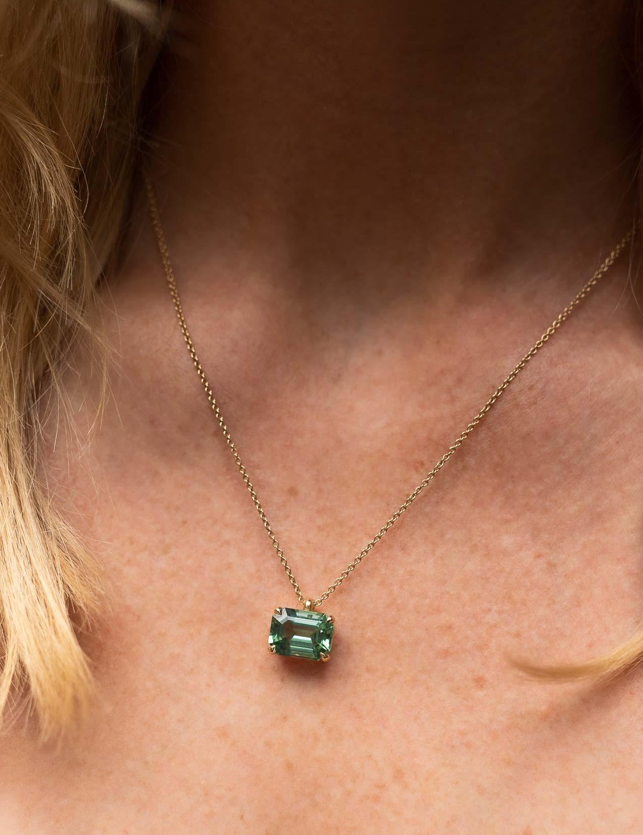 The Milly Necklace with 5.6ct Tourmaline - Molten Store