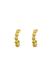 The Mini Seashell 14ct Gold Vermeil Half Hoop Earrings - Molten Store