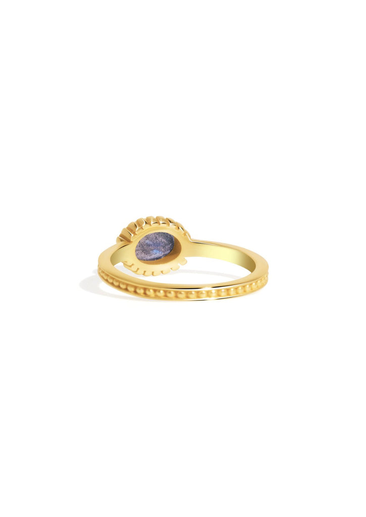 The Mistica Labradorite 18ct Gold Vermeil Ring - Molten Store