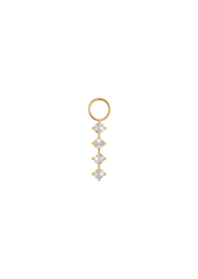 The Moonbeam Topaz 14ct Gold Vermeil Charm - Molten Store