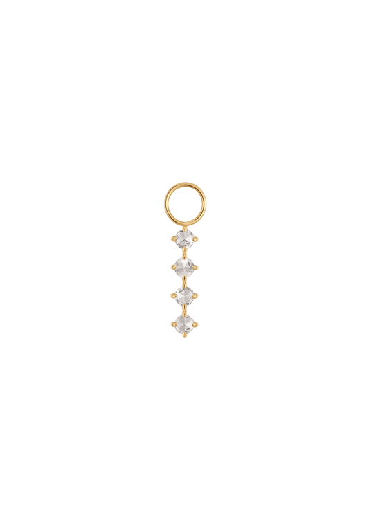 The Moonbeam Topaz 14ct Gold Vermeil Charm - Molten Store