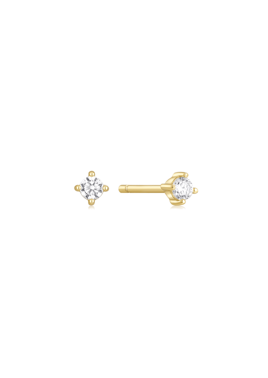 The Moonrise Topaz 14ct Gold Vermeil Stud Earrings - Molten Store