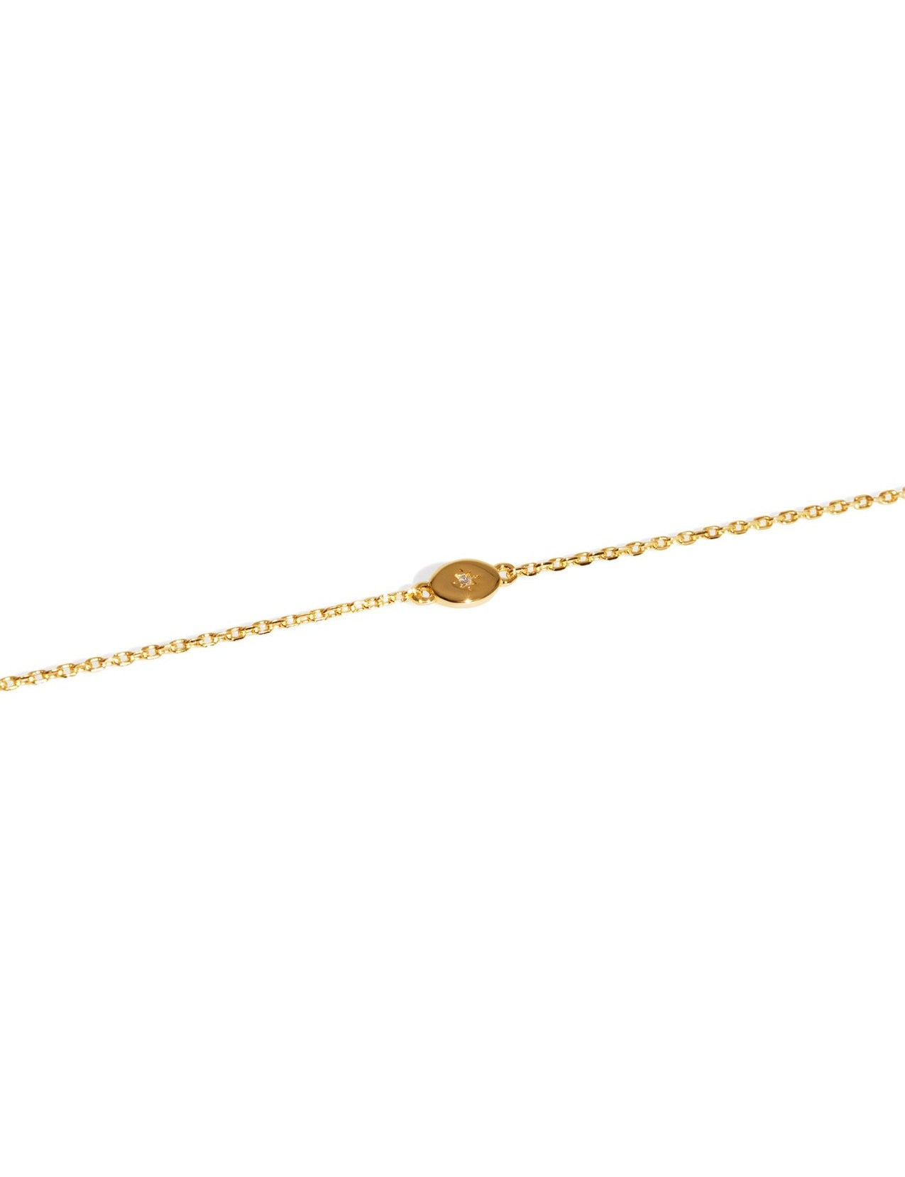 The Morning Star Topaz 14ct Gold Vermeil Pendant Bracelet - Molten Store